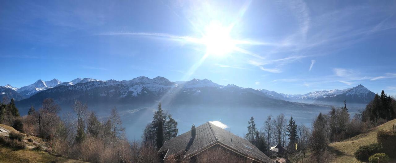 Wohnung Mit See Und Bergsicht Im Vier Sterne Hotel Beatenberg Exterior foto