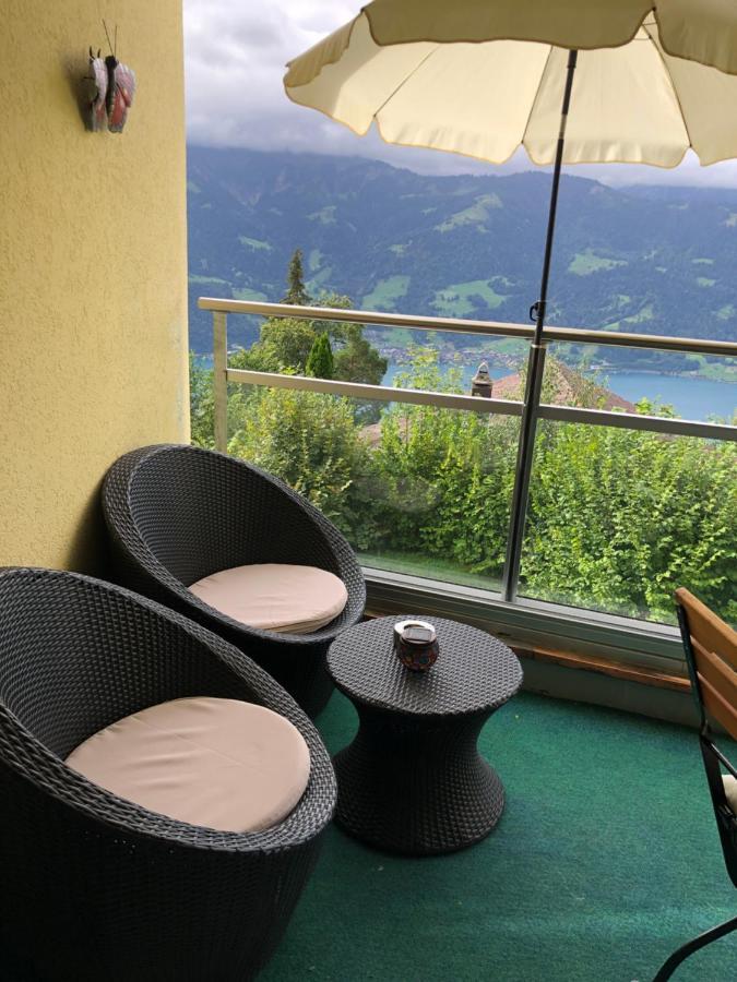 Wohnung Mit See Und Bergsicht Im Vier Sterne Hotel Beatenberg Exterior foto