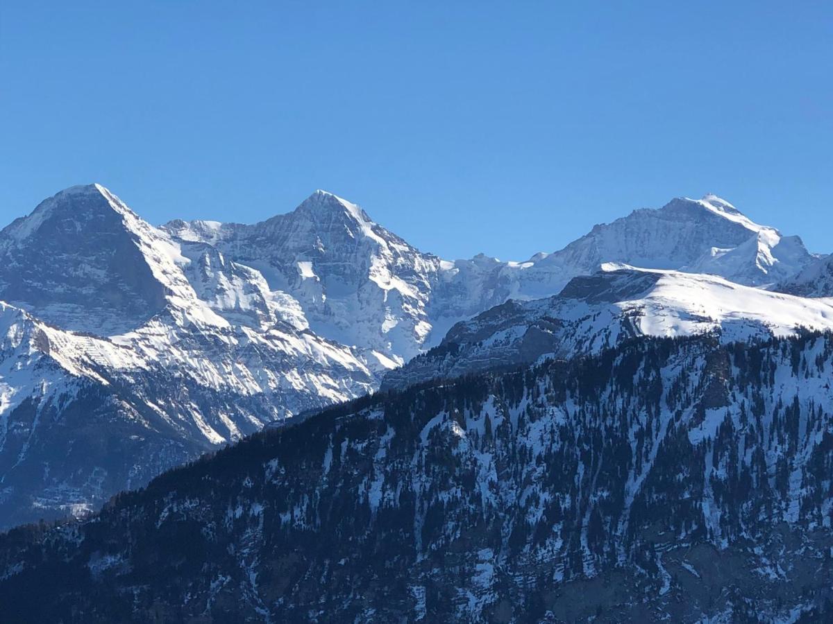 Wohnung Mit See Und Bergsicht Im Vier Sterne Hotel Beatenberg Exterior foto