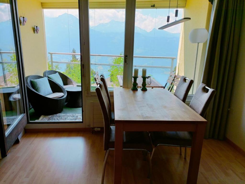 Wohnung Mit See Und Bergsicht Im Vier Sterne Hotel Beatenberg Exterior foto